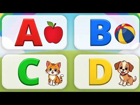 3 ABC Songs in 1 Video | Super Fun A B C Learning for Kids | Apple ...