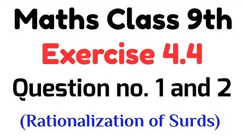 Ex 4.4 Q no. 1 and 2 Chapter 4 Class 9 PTB Math Unit 4 Exercise 4.4 Question no.1 & 2