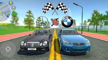 Car Simulator 2 - Mercedes Benz E55 VS BMW M5 E60 | Drag Race & Top Speed|Car Games Android Gameplay