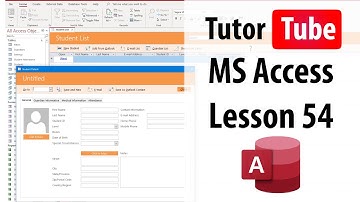MS Access Tutorial - Lesson 54 - Edit Report in Layout View