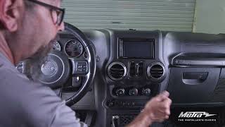 Dash Kit Installation - Fits 2011-2018 Jeep Wrangler Jk Dp-6511-Jk