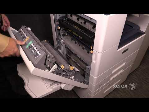 Xerox® AltaLink® B8090 Family Clearing a Jam in the Vertical Transport