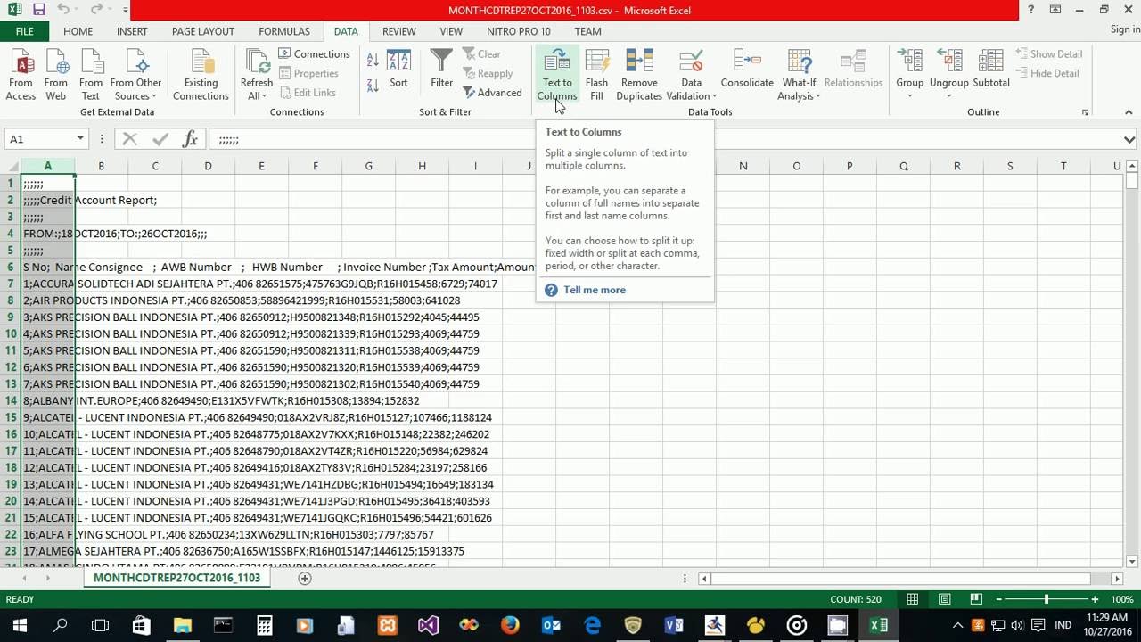 excel file to csv converter