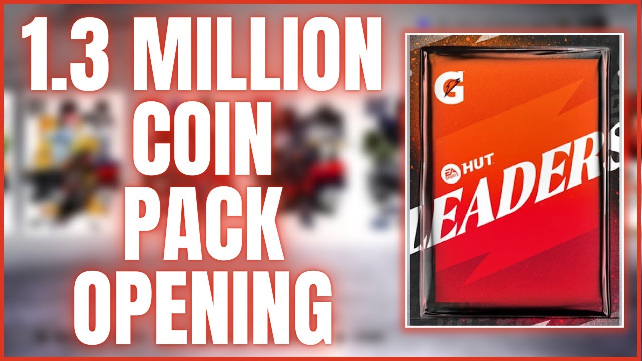 MASSIVE 1.3 MILLION COIN PACK OPENING! - NHL 22 HUT Leaders Event