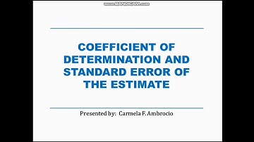 R4- Coefficient of Determination
