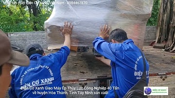 Điện Cơ Xanh giao Máy ép thủy lực 40 tấn dùng vắt dưa muối về Hòa Thành, tỉnh Tây Ninh sản xuất