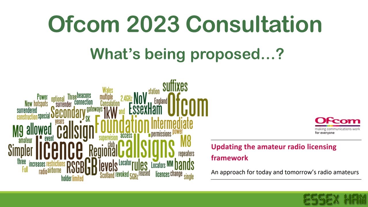 Ofcom 2023 Licence Consultation - Essex Ham's First Look