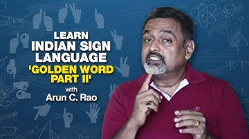 Learn Indian Sign language "BASIC 25 WORDS" Part II