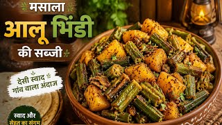 Ghar Ki Special Masala Aloo Bhindi Perfect Dry Sabzi