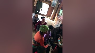 LVH - Người Thái đen uống rượu bằng bát khi lấy đồ cưới ở nhà gais