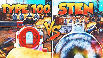STEN vs TYPE 100! - Which OVERPOWERED COD WW2 GUN is BETTER?! (WW2 DLC Weapon Stats)