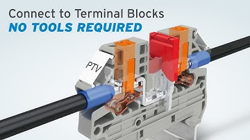 Tool-Free Installation with Push-In Connection and PTV Connection Technology