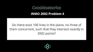 Combinatorics | INMO 2002 Problem 4 | Indian National Math Olympiad | Cheenta