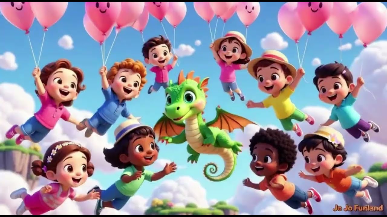Rainbow Dragon Flight 🐉 – Count the Colours | Fun Counting Song & Kids Nursery Rhyme