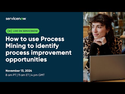 In this demonstration we'll highlight how you can use ServiceNow's in-platform Process Mining to analyze some common process inefficiencies and identify process improvement opportunities. We'll look at 3 scenarios: Approval bottlenecks, multi-hop situations where work is ping-ponging between teams, and work that is taking longer to route than to resolve (often a good source of automation opportunities).