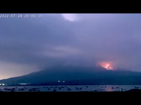 20220724 桜島噴火の瞬間 Mt.sakura volcano eruption JAPAN