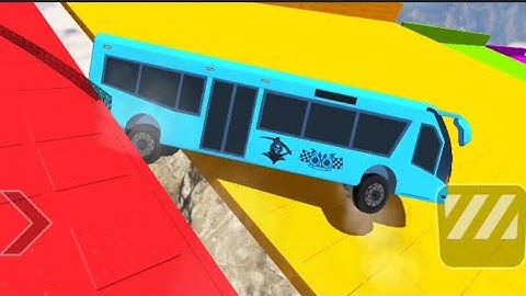 Crazy Bus Mega Ramp Impossible Racing - Bus Stunts Racing - Bus Simulator 3D - Android Gameplay