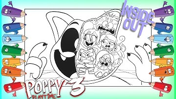 New Coloring Catnap "INSIDE OUT 2" Poppy Playtime / Catnap Emotions