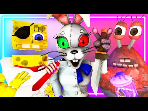 Видео: ГЛЭМРОК ФНАФ vs СПАНЧ БОБ 5: ПОБЕДА (3D SFM Анимация FNAF: Security Breach)