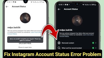 How To Fix Instagram Account Status An Unexpected Error Occurred (Easily)