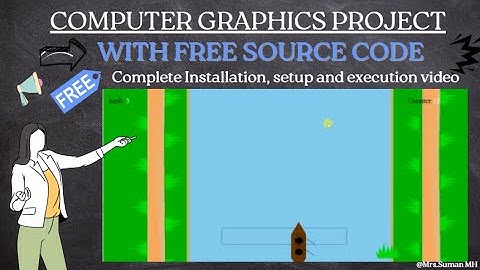 Boat Crashing Game | OpenGL Project |  Computer Graphics Project | With Free Source Code