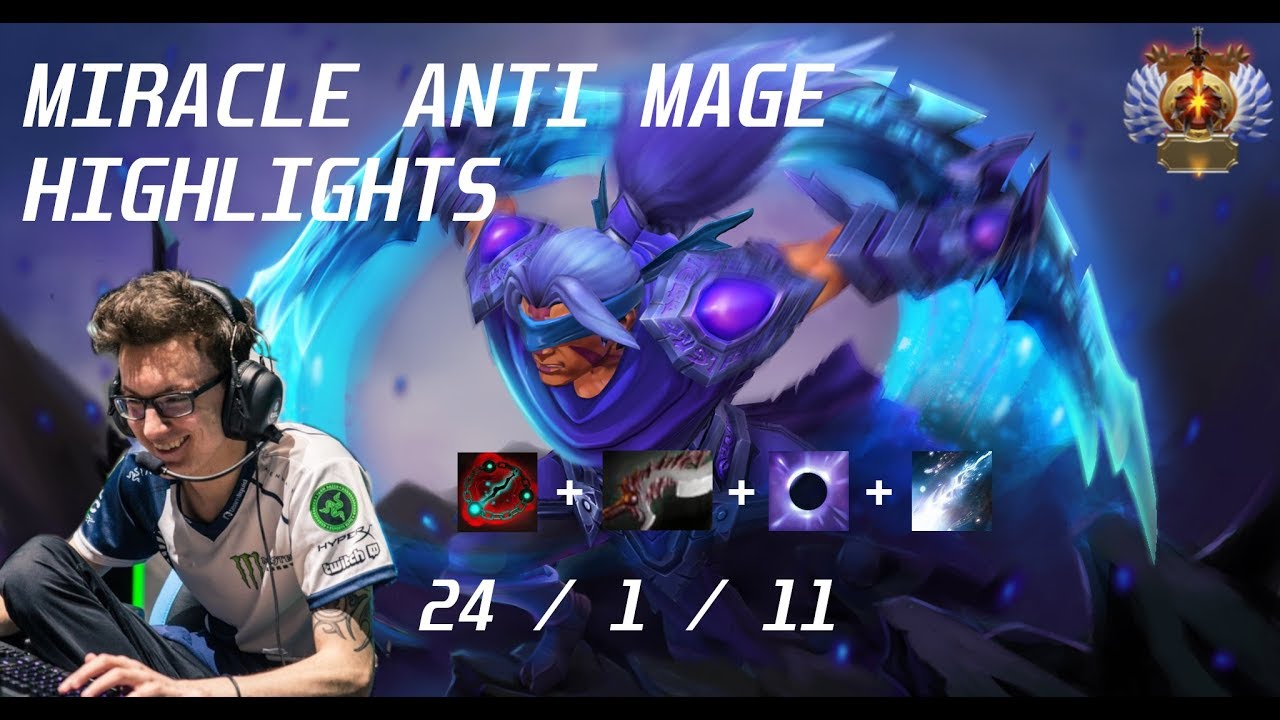 Miracle Anti mage Ranked match Highlights - Dota 2