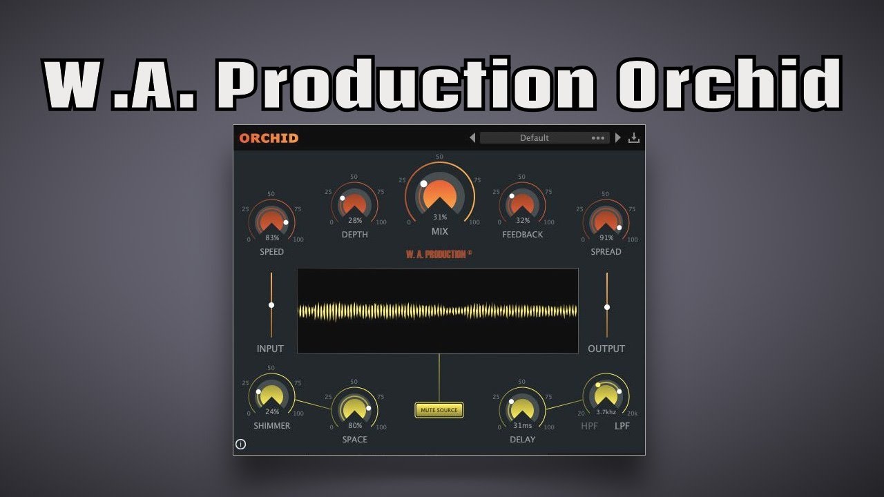 WA Production Orchid plug in demo on guitar