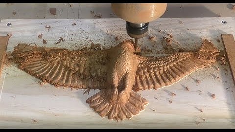 2M views CNC-router KAN $ 25.000 🤑 per maand verdienen door een 3D Amerikaanse zeearend te snijde...