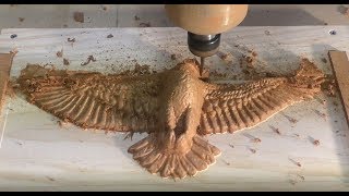 2M views CNC router CAN make $25,000 🤑 per month carving a 3D American bald eagle I CAN SHOW YOU HOW