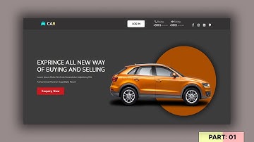 Car Buying and Selling Website Home Page Design | Using HTML/CSS/JS | Web design project Part 01
