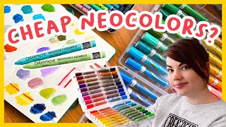 An alternative Neocolor II pastel?! Water Soluble Crayon Review & Comparison