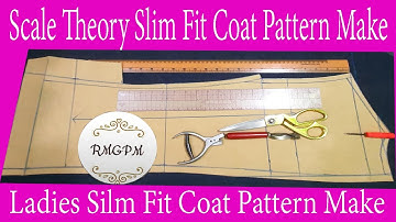 How to make | ladies slim fit a coat pattern | suit jacket pattern drafting