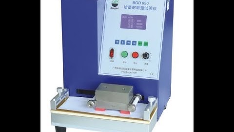 BGD 630 Rub Resistance Tester(Operation)