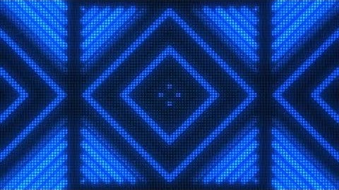 Blue Disco Diamonds VJ Background Stock Motion Graphics
