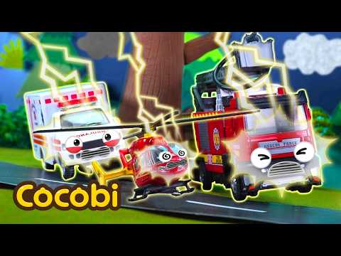 ¡Los Autos Recibieron Un Rayo!😱⚡ ¡Ayuda! | Escuadrón de rescate de coches | Cocobi
