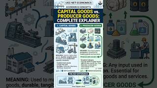 Capital Goods & Producer Goods Explained | Meaning, Examples & Difference | Economics | UGC NET