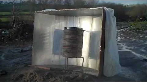 Solar water heater parabolic