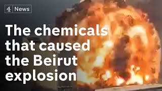 Which chemicals caused Beirut explosion?