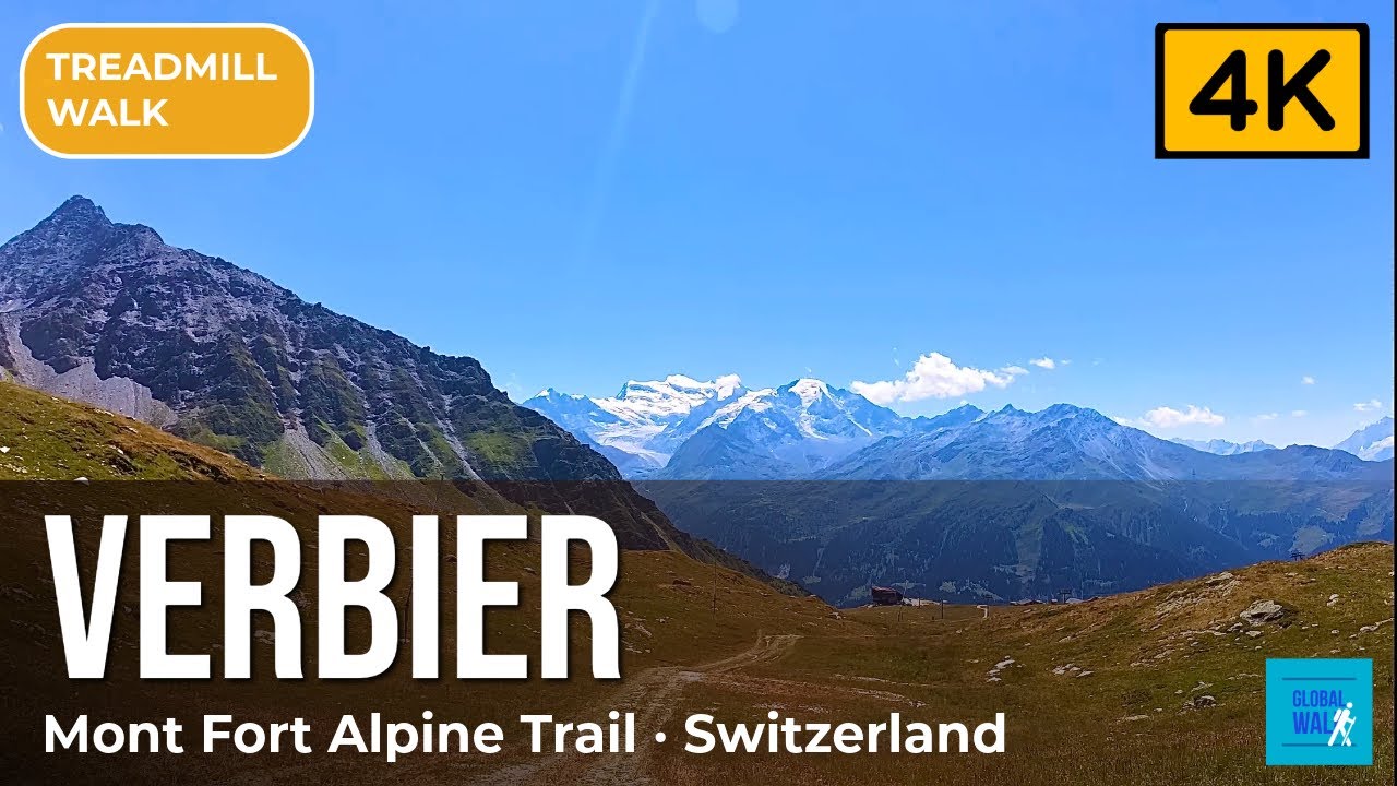 Verbier 4K — Alpine Trail to La Chaux, Mont Fort, Switzerland