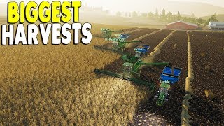 Biggest Multiplayer Farm Crew Harvest Biggest Fields | Farming Simulator 19 Gameplay Biggest Multiplayer Farm Crew Harvest Biggest Fields | Farming Simulator 19 Gameplay