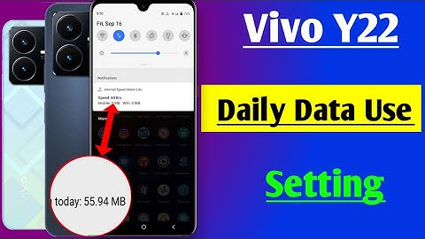vivo Y22 daily data usage setting | vivo Y22 me daily data use Kaise dekhe | vivo Y22 mobile