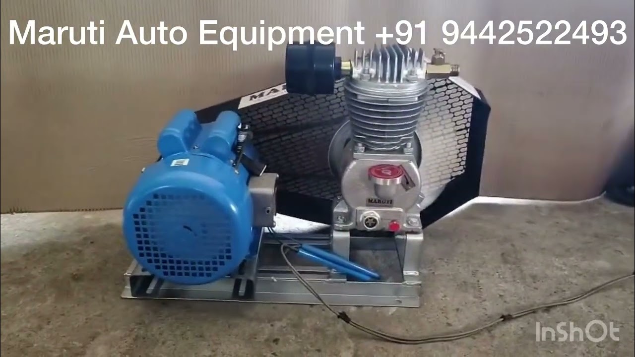 Maruti Brand Bore well compressor pump with V Guard Motor. Maruti Auto Equipment +91 9442522493