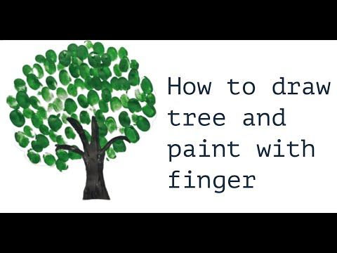 Video: How To Draw A Tree With Your Fingertips