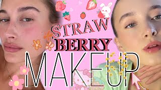 💖🍓 STRAWBERRY GIRL MAKEUP HAILEY BIEBER// КЛУБНИЧНЫЙ МАКИЯЖ 🍓💖