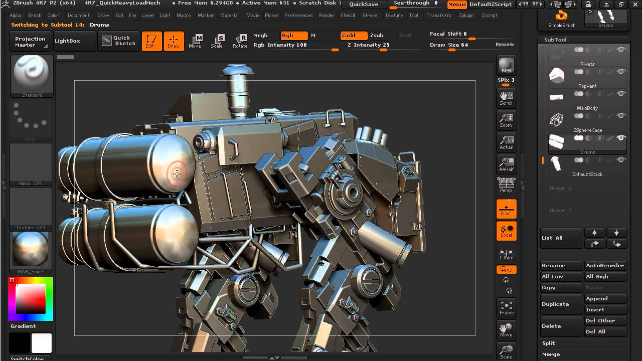 the gnomon workshop introduction to zbrush 4r7