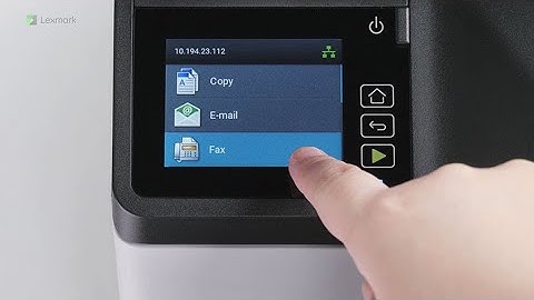 Lexmark—Setting up analog fax using the fax setup wizard