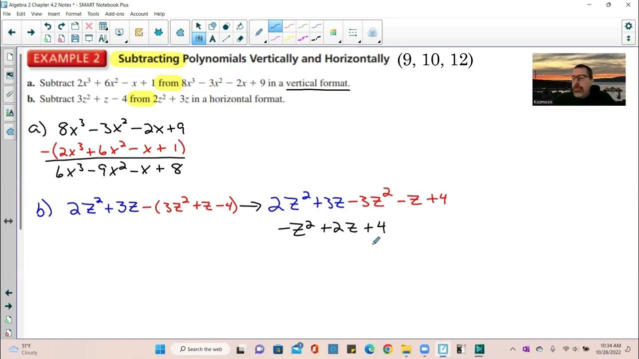 Algebra 2 Chapter 4.2 Video - YouTube