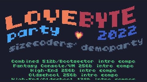 welcome to lovebyte 2022 (invitation by Jin X)