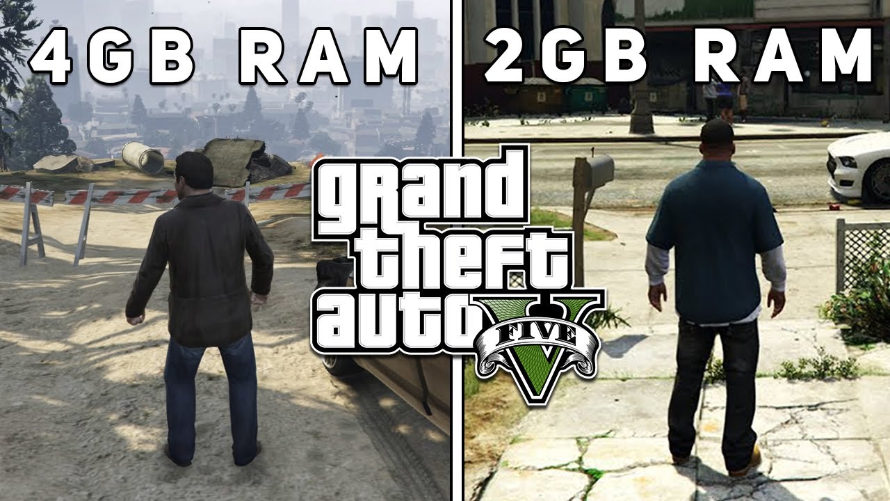 GTA 5 2GB Ram vs 4GB Ram YouTube