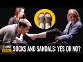 Are socks with sandals ok  agree to disagree